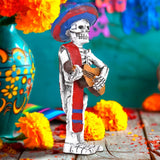 Esqueleto de Guitarrista, Figura de Cerámica