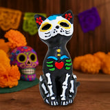 Gatito, Figura de Cerámica, Día de Muertos