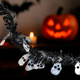 Guirnalda de Tinsel, Halloween, Color Negro
