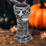 Calavera, Portavela, Color Gris