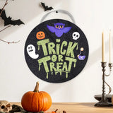 Trick or Treat, Letrero Colgante con Glitter, Halloween