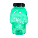 Calavera, Vaso de Plástico con Luz, Color Verde