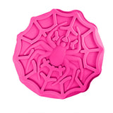 Telaraña, Molde de Silicón, Halloween, Color Rosa
