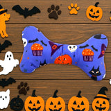 Hueso Juguete para Perro, Halloween, Color Azul