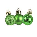 Kit de 12 Esferas Navideñas, Color Verde