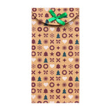 Bolsas con Diseño Navideño, Papel Kraft, Diseño Pino