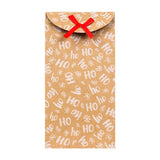 Bolsas con Diseño Navideño, Papel Kraft, Diseño HOHOHO