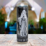 Veladora, Santa Muerte Blanca, 20 cm