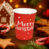 Merry Christmas, Vasos de Cartón, 10 pzas