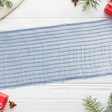 Listón Navideño Mesh, Color Azul, 3 m