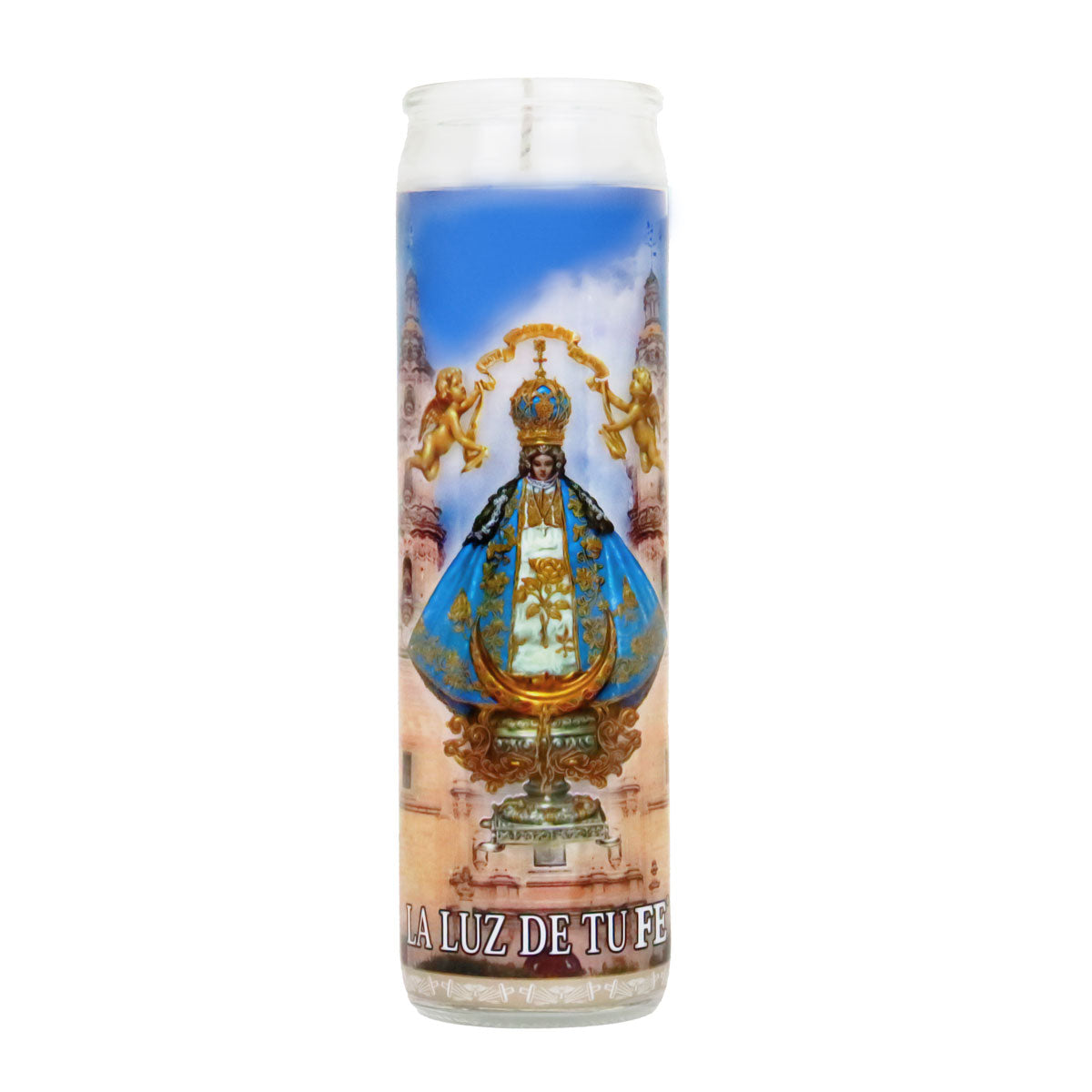 Veladora, Virgen San Juan de los Lagos, 20 cm