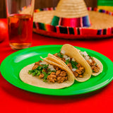 Plato de Plástico, Color Verde