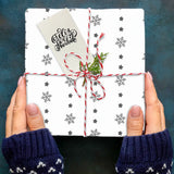 Papel para Envolver, Navideño, Color Blanco