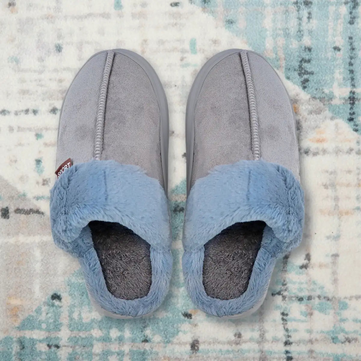 Pantuflas, Color Gris