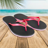 Sandalias, Color Negro y Rosa, Talla 24