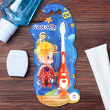 Cepillo Dental, Diseño Pingüino Naranja con Muñeca de Juguete, Cool Dent
