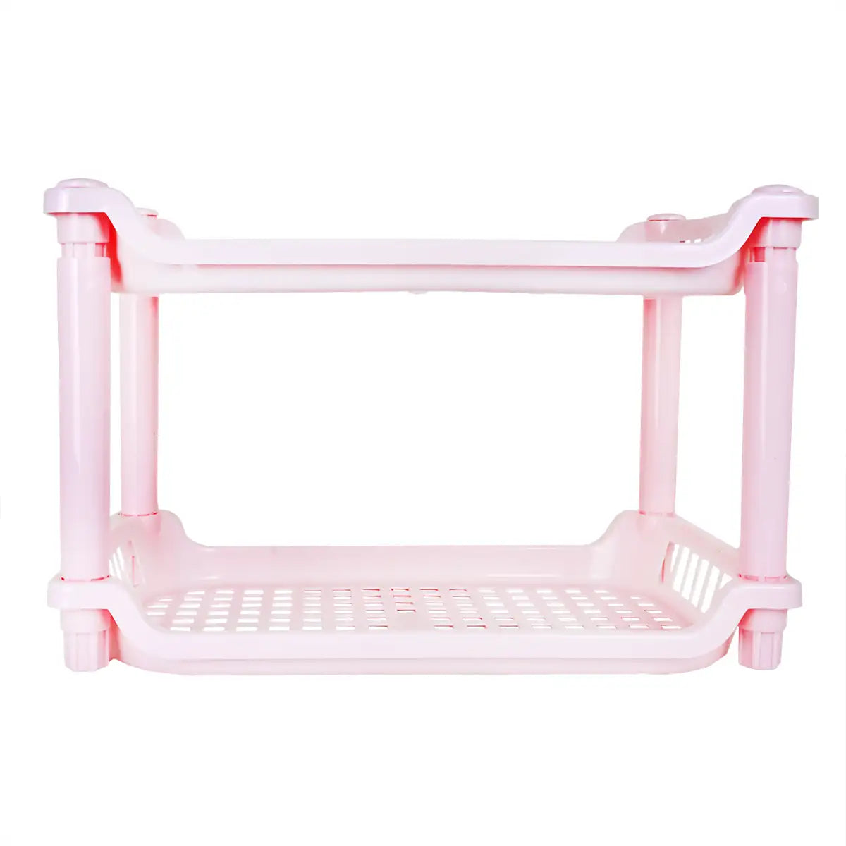 Organizador Rectangular 2 Niveles, Color Rosa, Inkanto