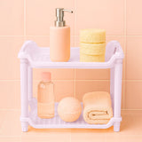 Organizador Rectangular 2 Niveles, Color Rosa, Inkanto