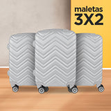 Set de Maletas de Viaje Astro: ¡Llévate 3 y paga 2!, 37x23x55cm