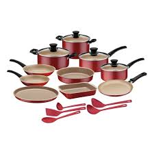 BATERIA TRAMONTINA MOD. 20297848 COIMBRA 15 PZAS ROJO