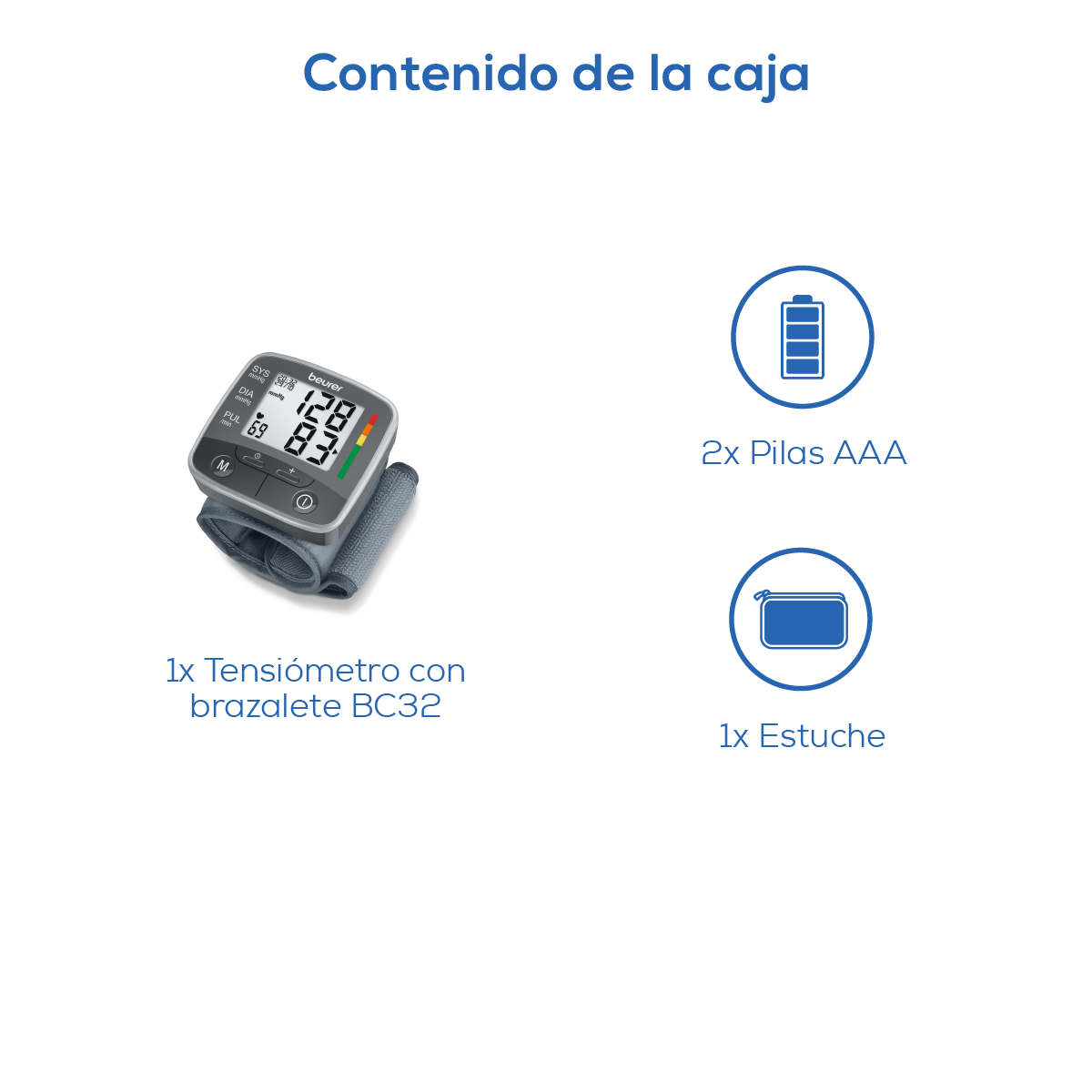 Monitor de presión arterial de muñeca BC32 | Marca Beurer