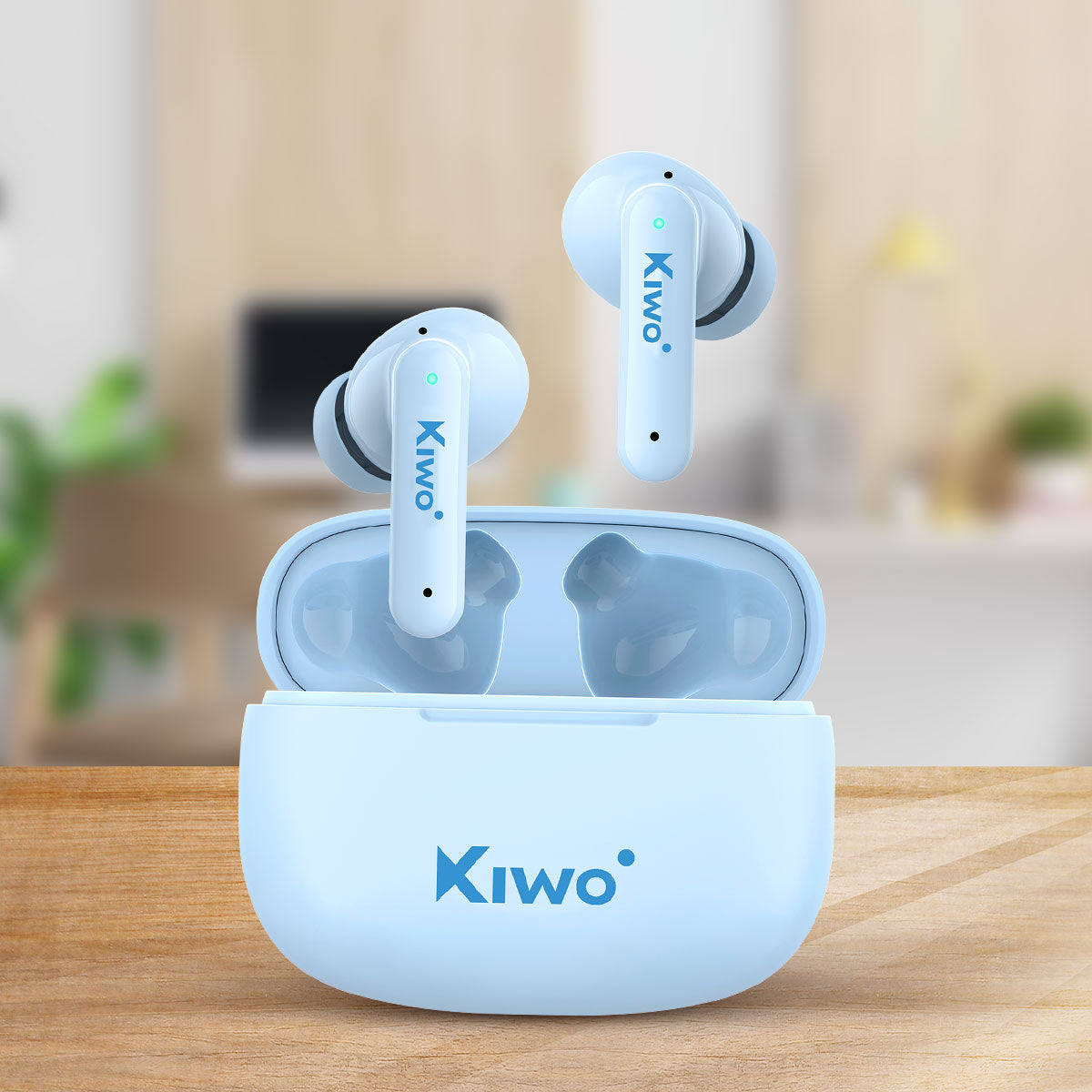 Audí­fonos Inalámbricos True Wireless Nai color Azul, Kiwo