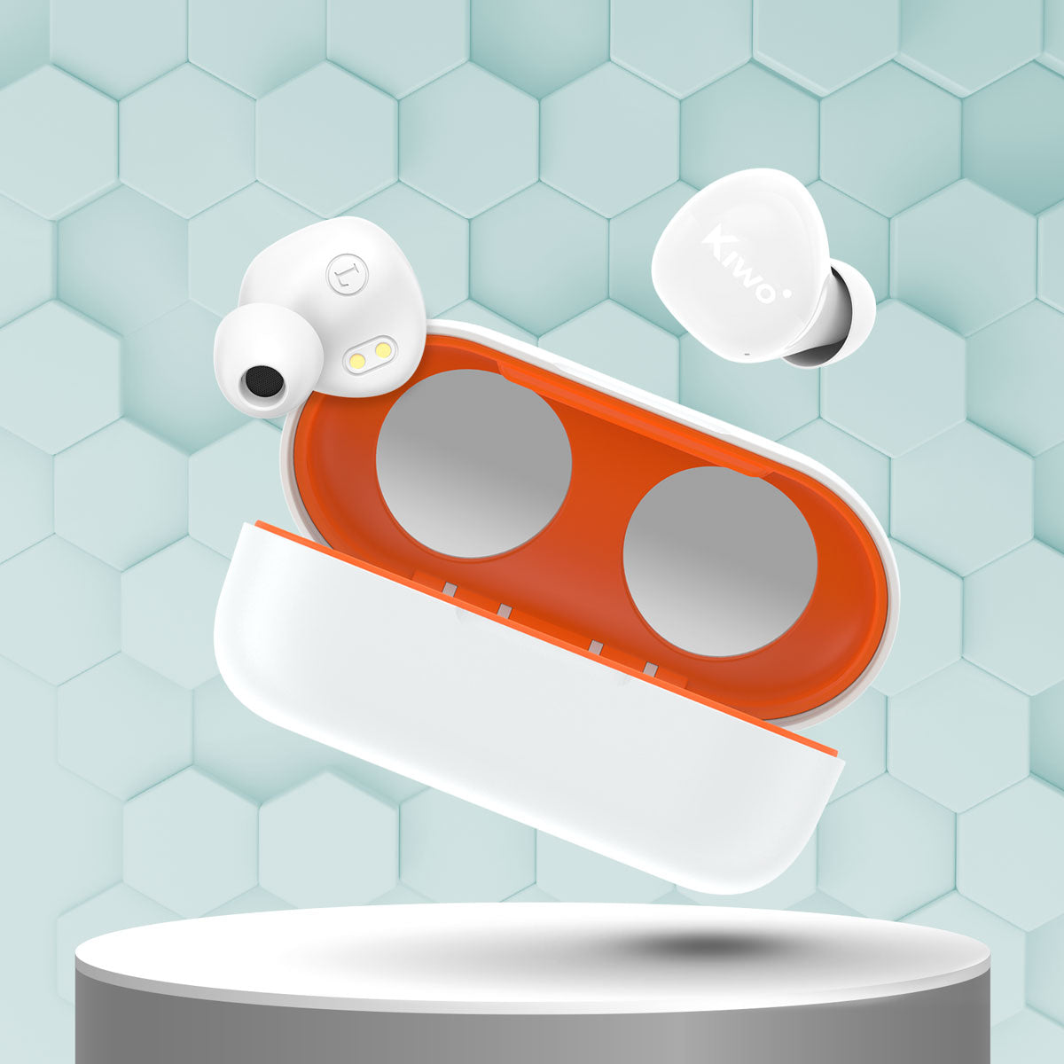 AudÃ­fonos InalÃ¡mbricos True Wireless Poe color Blanco, Kiwo