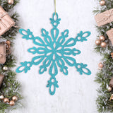 Copo de Nieve Jumbo con Glitter, Color Azul