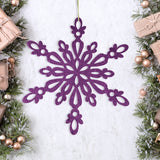Copo de Nieve Jumbo con Glitter, Color Morado