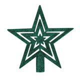 Mini Estrella Brillante, Punta de Árbol, Color Verde