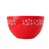 Recipiente de Plástico Navideño, Color Rojo