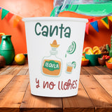 Canta y No Llores, Vasos de Cartón, 10 pzas