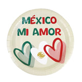 México Mi Amor, Platos de Cartón, 8 pzas