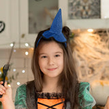 Diadema, Sombrero de Bruja, Color Azul