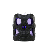 Calavera de Plástico, Vela, Color Negro