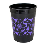 Set de Vasos de Halloween, Color Negro y Morado, 5 pzas