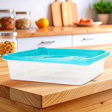 Contenedor Microfresh Cuadrado, Color Aqua 2L