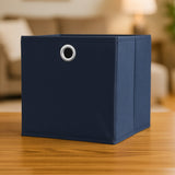 Caja de Multiusos de Tela color Azul Marino