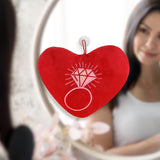 Peluche en forma de corazón con estampado de Diamante