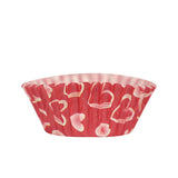 Set de 20 Capacillos para Cupcakes Corazones color Rojo