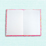 Cuaderno de Lentejuela Color Fiusha con DiseÃ±o