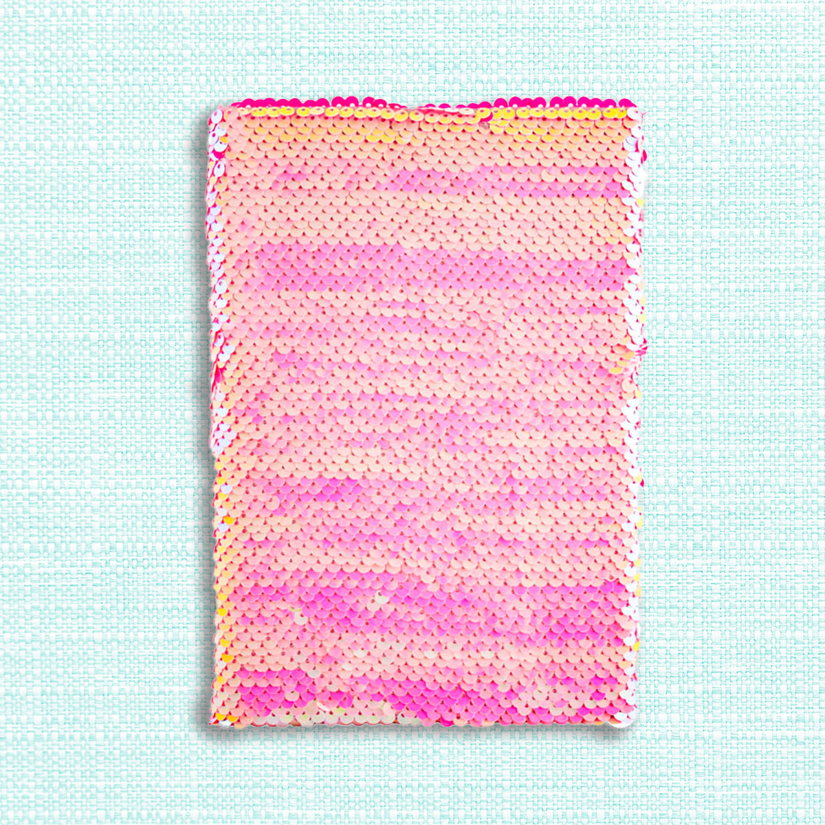 Cuaderno de Lentejuela Color Fiusha con DiseÃ±o