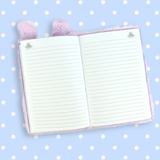 Cuaderno Afelpado de Conejo Lila, 80 Hojas