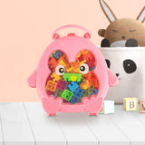 Bloques de Colores con Estuche de PingÃ¼ino Rosa