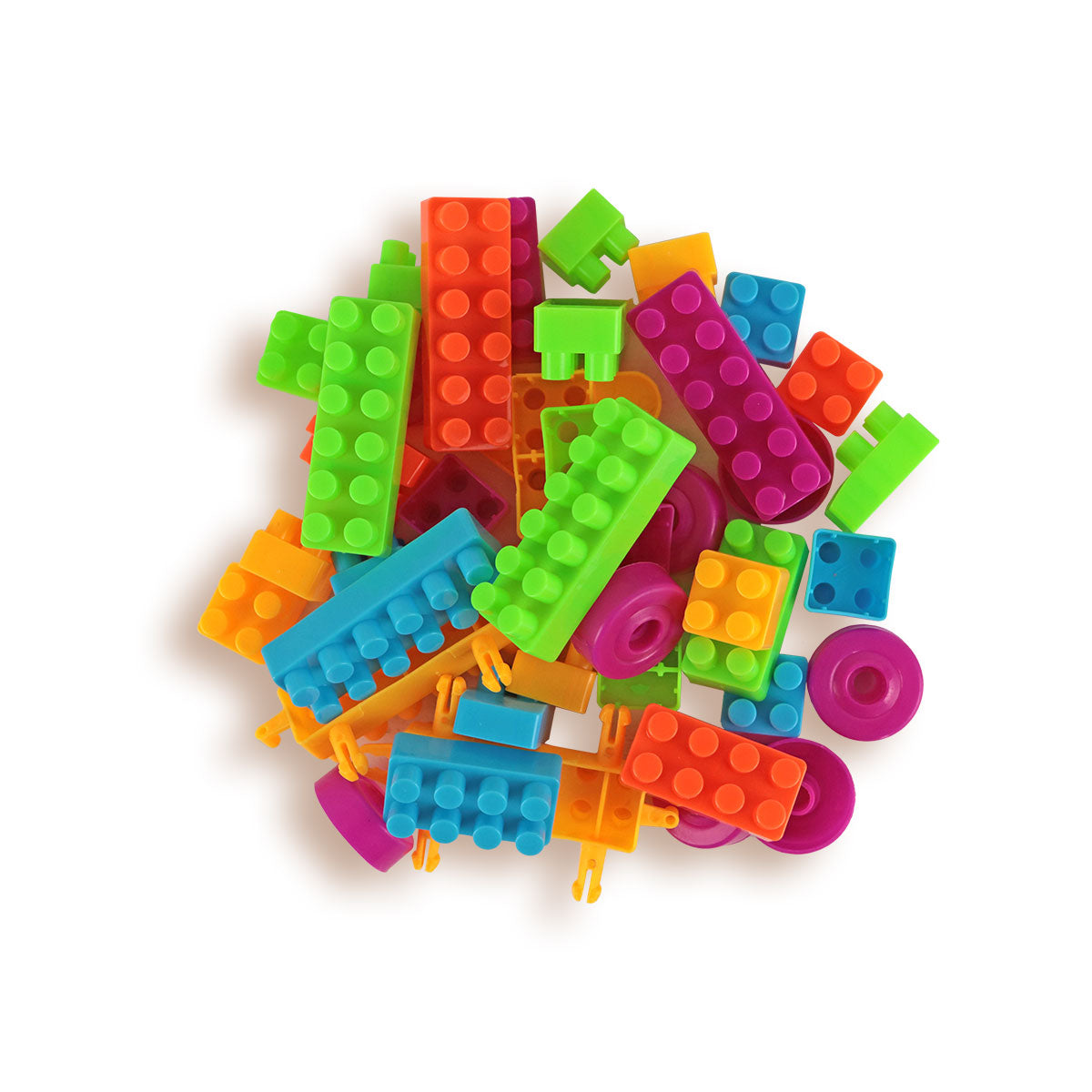 Bloques de Colores con Estuche de PingÃ¼ino Rosa