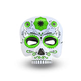 Máscara con Diseño de Calavera, Color Verde