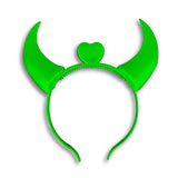 Diadema de Diablo para Halloween color Verde