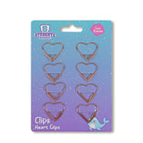 Clips de Corazón, 8 piezas