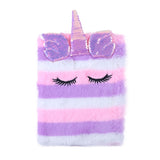 Libreta de Unicornio Textura de Peluche, 80 páginas