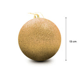 Esfera Navideña Jumbo color Oro con Diamantina
